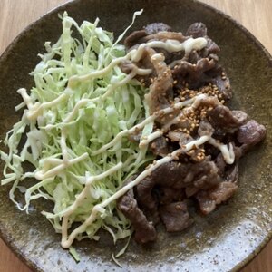 すぐできる!!焼肉キャベツワンプレート